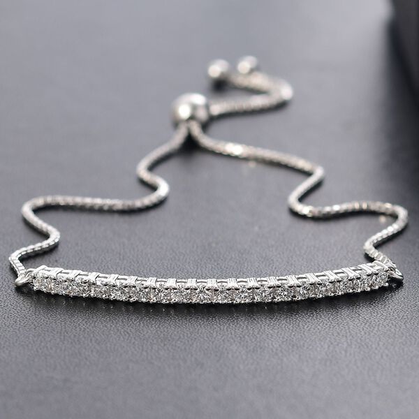 LUXURIANT SI-GH Labor Diamant 20cm Armband, 925 Silber rhodiniert - 1 ct. image number 2