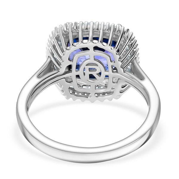 RHAPSODY AAAA Tansanit und VS Diamant Ring in 950 Platin - 4,93 ct. image number 6