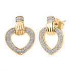 LUXURIANT DIAMOND - Lab Grown Diamant SI-GH Ohrringe 925 Silber 750 Gelbgold Vermeil ca. 0.50 ct