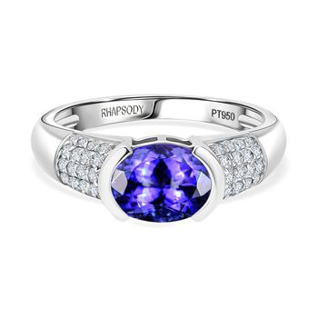 RHAPSODY AAAA Tansanit und VS Diamant Ring in 950 Platin - 2,53 ct.