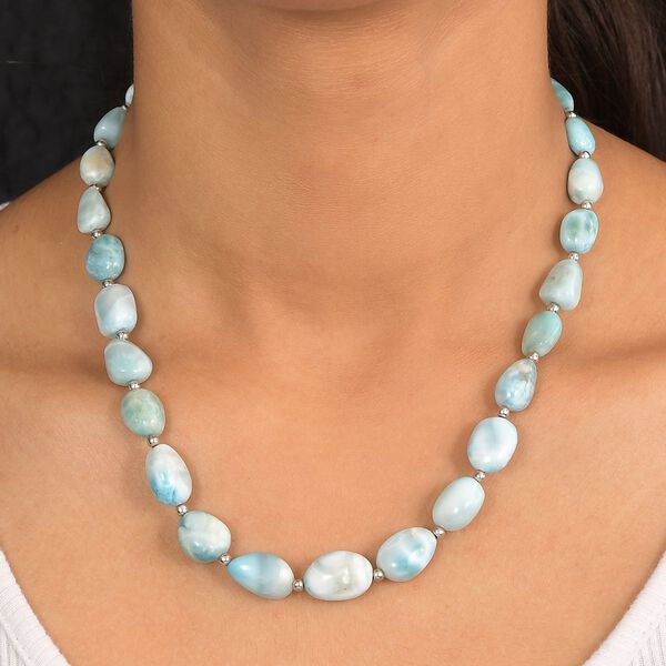 AA Larimar Halskette, 45 cm - 200 ct. image number 3