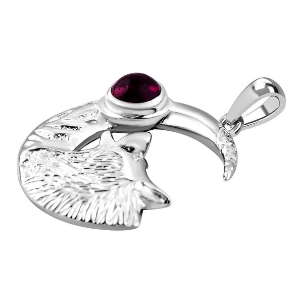 Afrikanischer Rubin (Fissure gef&uuml;llt) Anh&auml;nger 925 Silber ca. 2,22 ct. image number 3