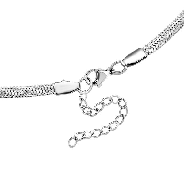 2er-Set Halsketten in Silberton, 50+5cm image number 5