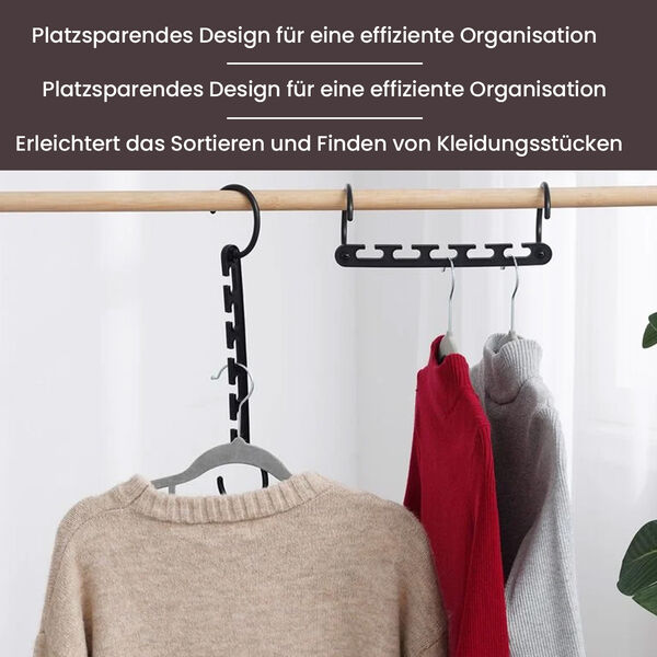 8er Set Wunderh&auml;nger, schwarz image number 4