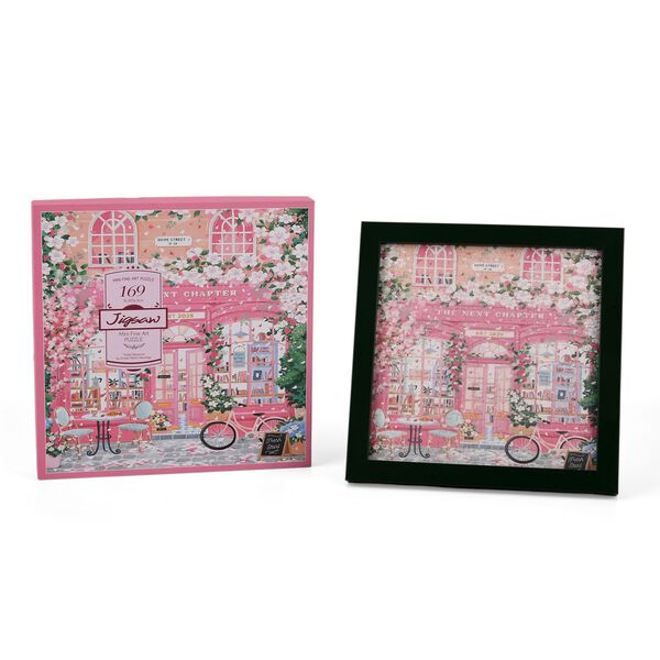 LIVMORE DIY Bilderrahmen Puzzle Bastelset 169 teilig Vintage Architektur Motiv 18.1 x 13 x 18.1 cm Rosa image number 8