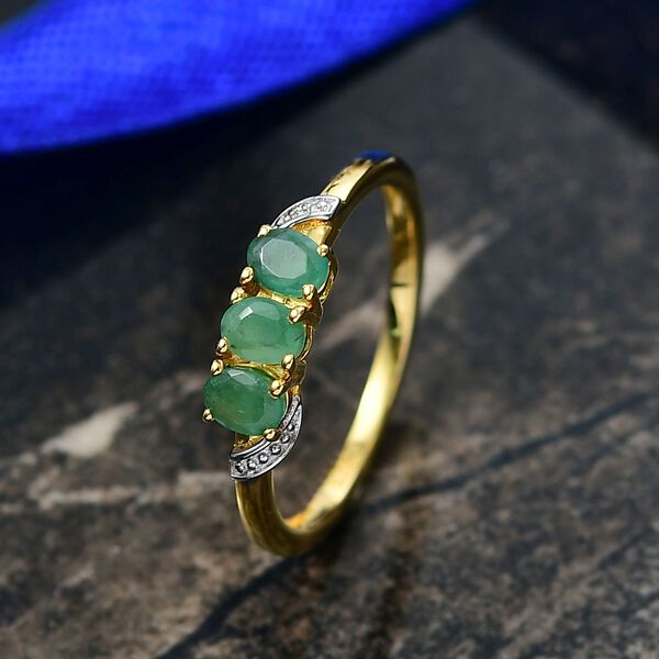 AA Smaragd Ring - 0,47 ct. image number 2