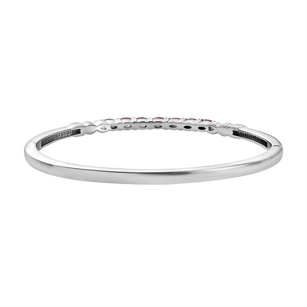 Afrikanischer Rubin (Fissure gef&uuml;llt) Armreif, ca. 19 cm, Edelstahl ca. 2.41 ct image number 5