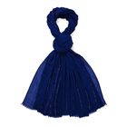 CLOSEOUT Deal - Perlenverzierter Schal, weich und stylisch, 50% Baumwolle 50% Viskose, ca. 90x180cm, Mitternachtsblau