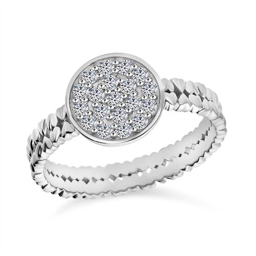 LUXURIANT DIAMOND - Lab Grown Diamant SI-GH Ring 925 Silber rhodiniert (Größe 20.00) ca. 0.50 ct image number 2