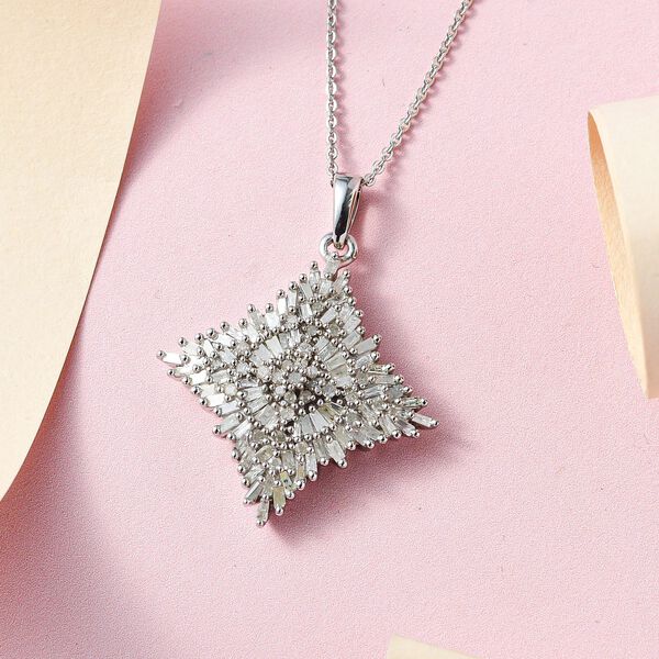 Diamant-Anh&auml;nger mit 50 cm langer Kette - 1 ct. image number 3