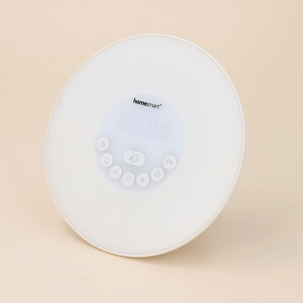 Wecker mit Wecklicht, Lautsprecher, Signalfunktion und Lichttherapie-Lampe, Wei&szlig; image number 2