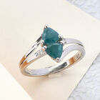 Grandidierit und Zirkon Ring 925 Silber platiniert  ca. 0,98 ct image number 1