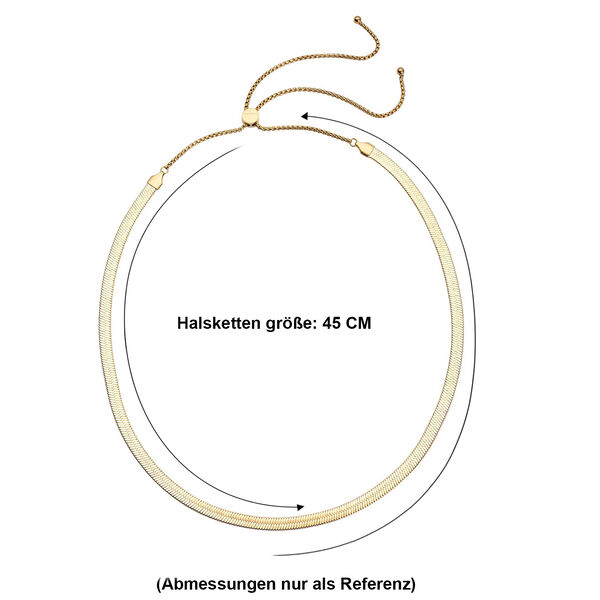 Seidige Fischgr&auml;ten-Gliederkette, 45cm image number 7