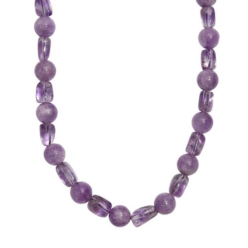 AA Rosa Amethyst Halskette ca. 50 cm Nickelfreies Messing platiniert ca. 300,00 ct. image number 0