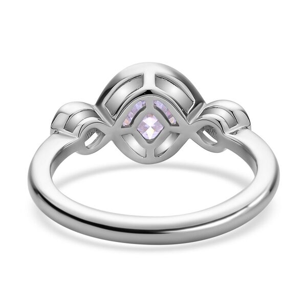 Moissanit Ring, 925 Silber rhodiniert, ca. 1.00 ct image number 6