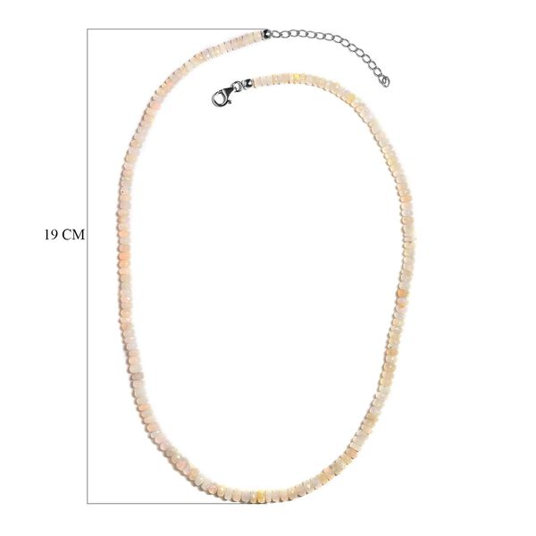 Natürliche, äthiopische Welo Opal-Halskette, 40 ct. image number 7