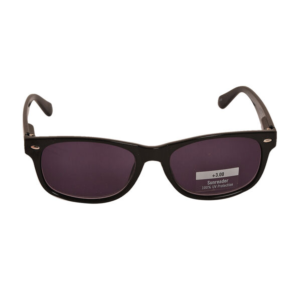 Sonnenlesebrille mit Blaulichtfilter, +3.00, schwarz image number 2