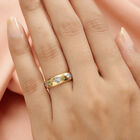 Weißer Diamant P Ring 925 Silber 585 Vergoldet ca. 0,16 ct. image number 2