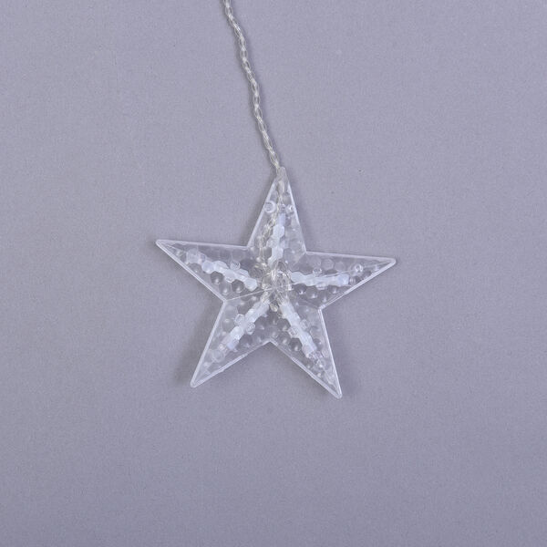 126 LED Vorhang warmwei&szlig;e Lichterkette - Stern, 3xAA (nicht inkl.), Gr&ouml;&szlig;e 350x85 cm image number 3