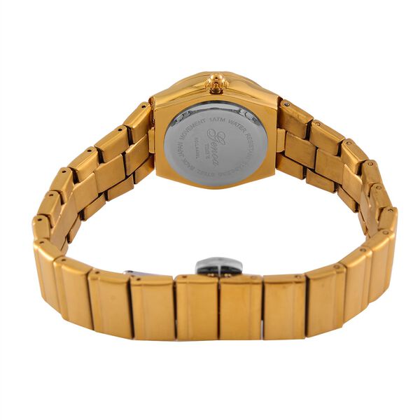 Weißer Kristall Uhren 19 cm Reiner Edelstahl Bicolor image number 7