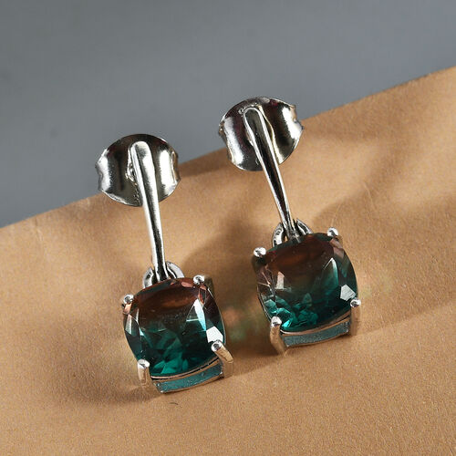 Aqua Terra Costa Quarz Solitär-Ohrhänger in Silber, 3,34 ct. image number 1