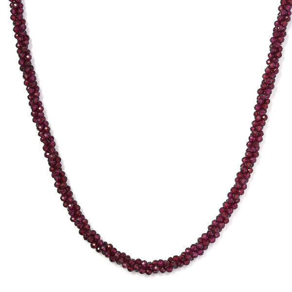 Rhodolith Granat-Halskette, 50 cm, 925 Silber ca. 117,68 ct image number 4