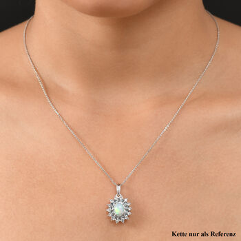 D'Joy AA nat&uuml;rlicher, &auml;thiopischer Welo Opal, blauer Apatit und Zirkon Anh&auml;nger - 2,26 ct.