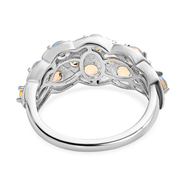 Nat&uuml;rlicher, &auml;thiopischer Opal-Ring, 925 Silber platiniert  ca. 1,16 ct image number 6