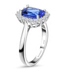 RHAPSODY AAAA Tansanit und VS EF Diamant Halo Ring- 2.60 ct. image number 3