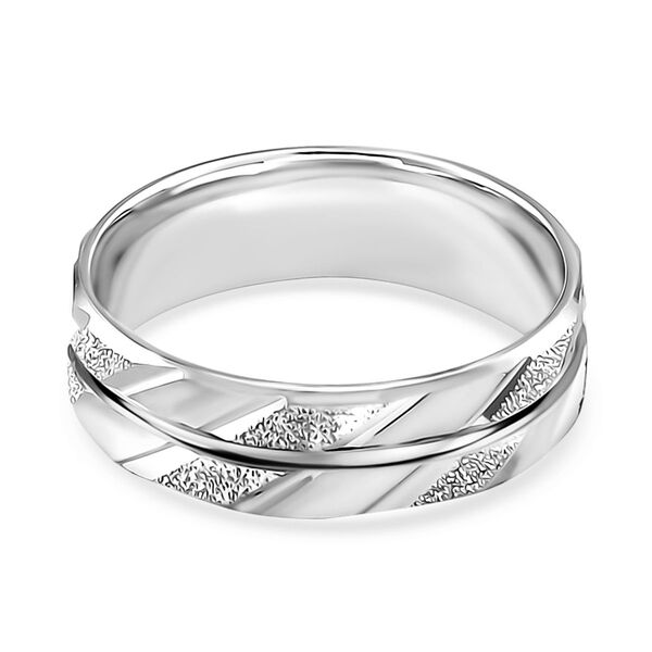 Stacking-Stil-Bandring in 950 Platin