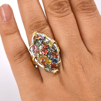 Multi Saphir Ring - 7,35 ct.