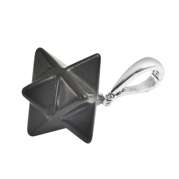 Shungit Merkabah Anh&auml;nger 925 Silber rhodiniert ca. 21,85 ct image number 4
