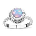 Royal Bali - Natürlicher, äthiopischer Welo Opal Ring, 925 Silber (Größe 21.00) ca. 1.24 ct