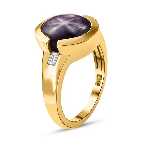 Sternrubin und Zirkon Ring - 9,28 ct. image number 5