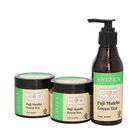 SHIZEN Kombo: Fuji Matcha Grüntee Gesichtsreinigung 150ml, Gesichtspeeling 100g und Gesichtsmaske 100g, 100% organisch, 3 teilig