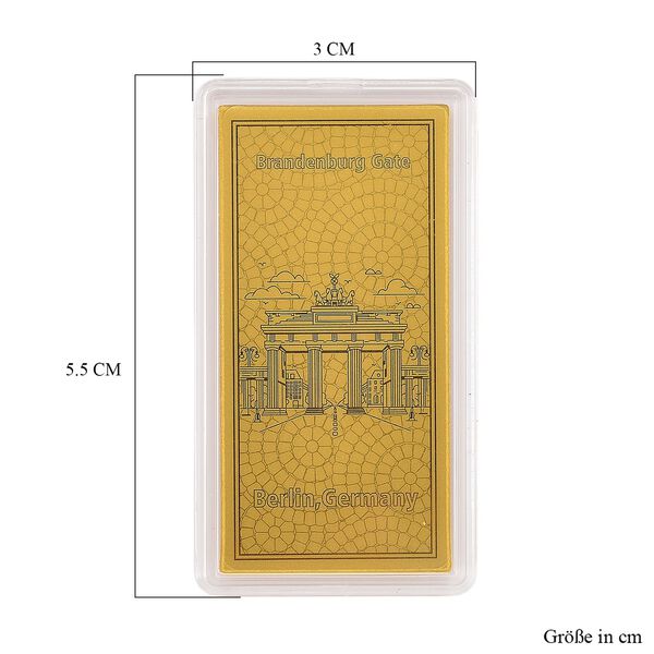 Ein Hauch von Luxus- 999er Goldplatte Brandenburger Tor image number 5