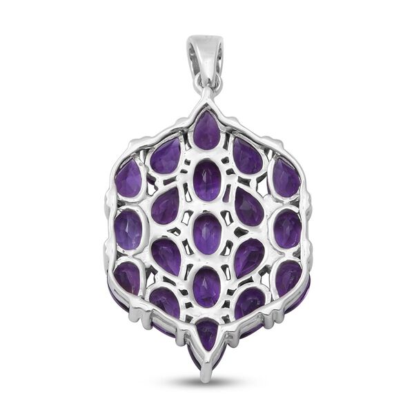Afrikanischer Amethyst-Anhänger, 925 Silber platiniert ca. 7.06 ct image number 4