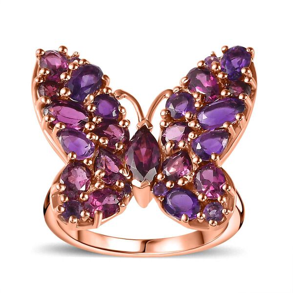 Rhodolith Granat Ring - 4,27 ct. image number 4