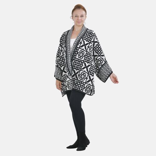 Oversized Cardigan Damen, Schwarz image number 0
