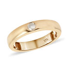 Diamant Band-Ring, SGL zertifiziert I1-I2 G-H, 375 Gelbgold  ca. 0,10 ct image number 3