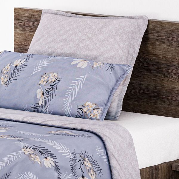 6-teiliges Bettbezug Set, 2 Bettbez&uuml;ge, 4 Kissenbez&uuml;ge, hellblau image number 3