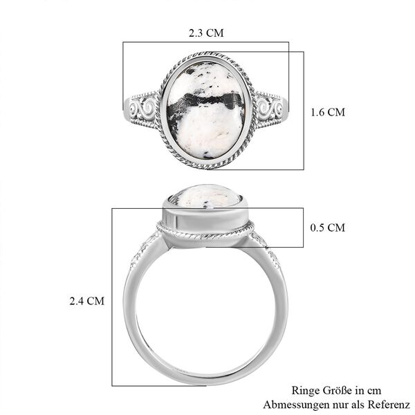 Wei&szlig;er B&uuml;ffel-Ring - 4,97 ct. image number 7