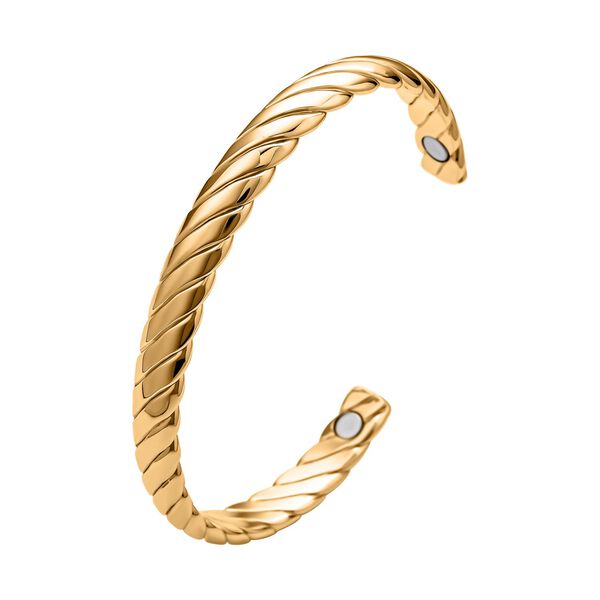 Armreif mit Magneten, goldfarben, ca. 18.5 cm image number 2