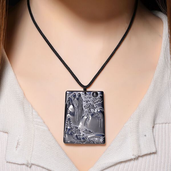 Terahertz Landschaft Halskette, ca. 71 cm, ca. 100.00 ct image number 2