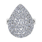 LUSTRO STELLA - Weißer Zirkonia Ring 925 Silber rhodiniert (Größe 17.00) ca. 3.58 ct