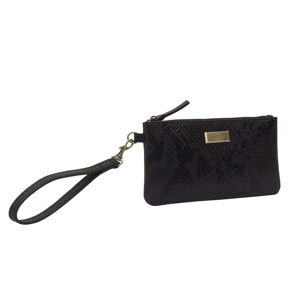 ASSOTS LONDON 'Karen' Bourbon Echtleder-Handgelenkstasche image number 3