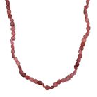 Erdbeer Quarz Halskette, ca. 45 cm+ 5 cm extender, Reiner Edelstahl ca. 189.50 ct