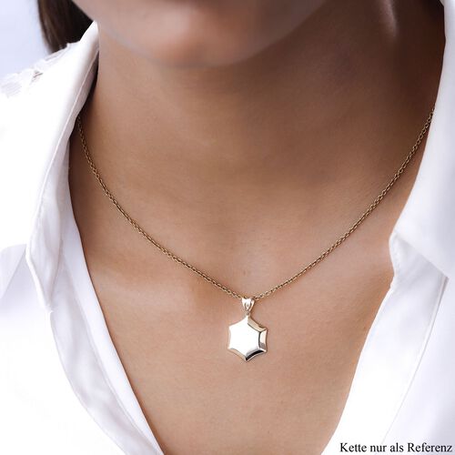 Sechseck-Anhänger In Gold image number 1