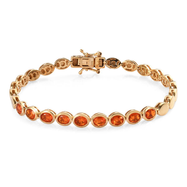 Purpurrotes Feueropal-Armband in Silber