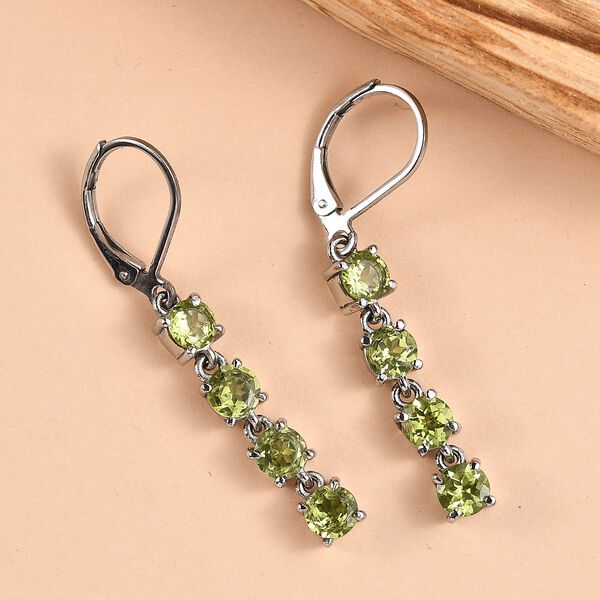 Peridot Ohrringe 316L Edelstahl ca. 2.99 ct image number 2